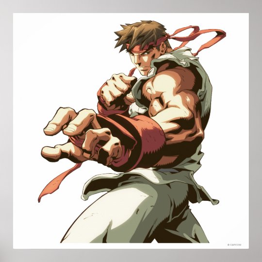 Ryu Stance Poster | Zazzle.com