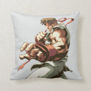 Ryu Stance Throw Pillow