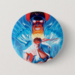 Ryu Versus Bison Button