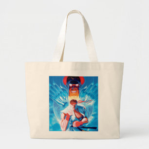 Ryu Versus Bison Large Tote Bag