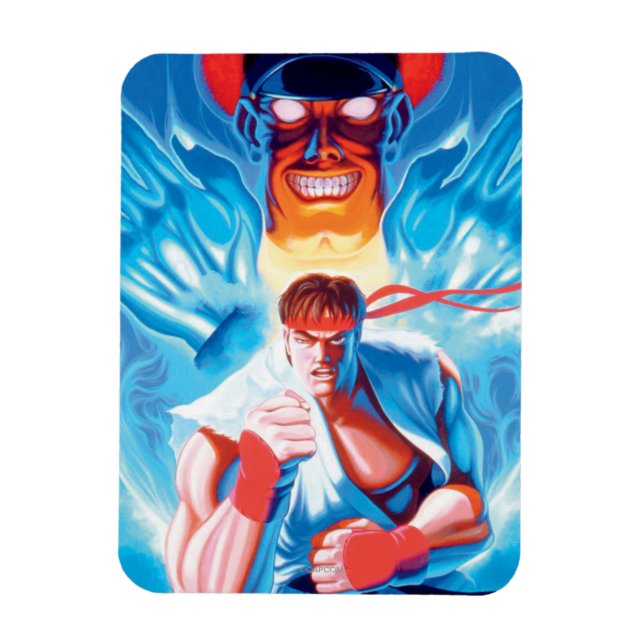 Ryu Versus Bison Magnet (Vertical)