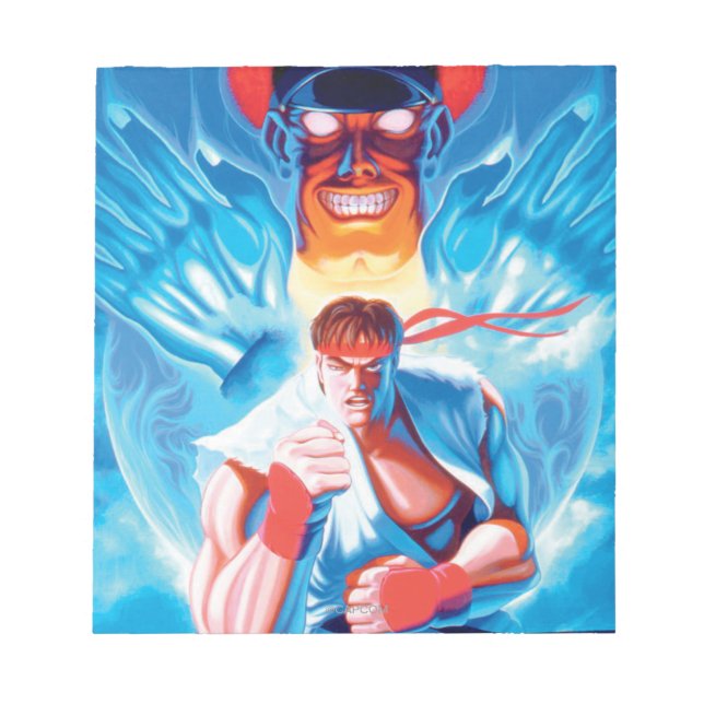 Ryu Versus Bison Notepad (Front)