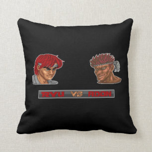 Ryu Vs Adon 2 Throw Pillow