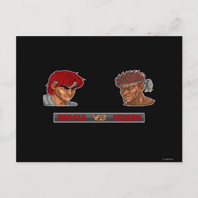 Ryu Vs Adon Postcard (Front)