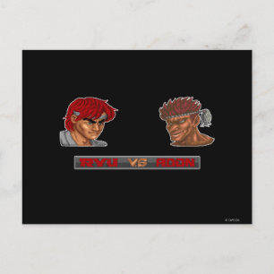 Ryu Vs Adon Postcard