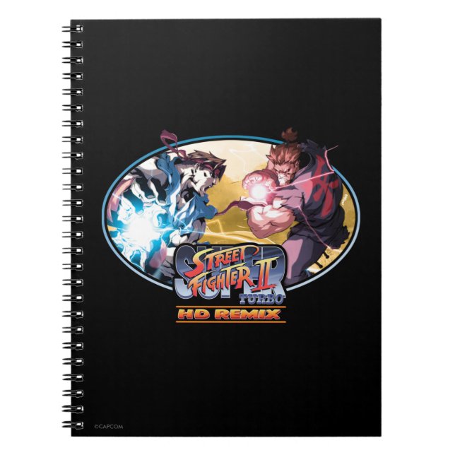 Ryu Vs Akuma 2 Notebook (Front)