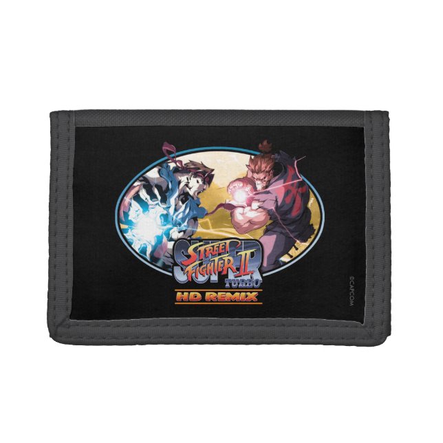 Ryu Vs Akuma 2 Tri-fold Wallet (Front)
