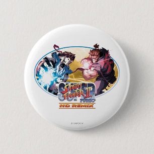 Ryu Vs Akuma Pinback Button