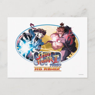 Ryu Vs Akuma Postcard
