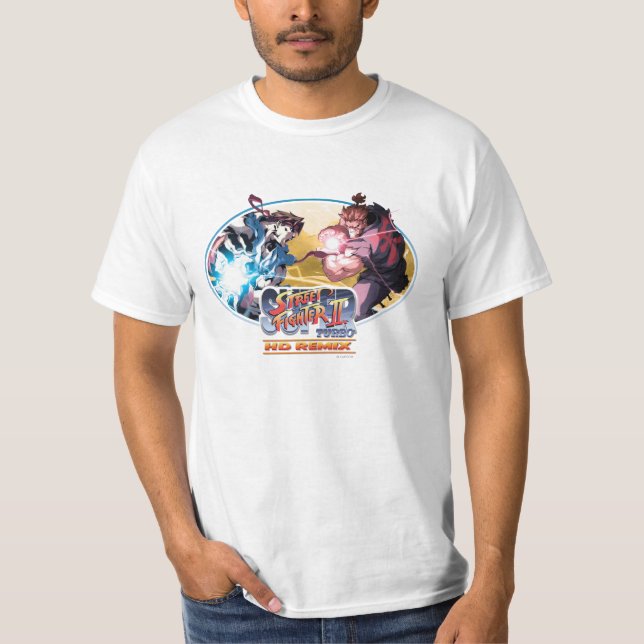 Ryu Vs Akuma T-Shirt (Front)