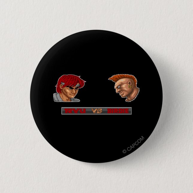 Ryu Vs Birdie Button (Front)