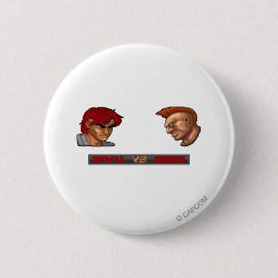 Ryu Vs Birdie Pinback Button