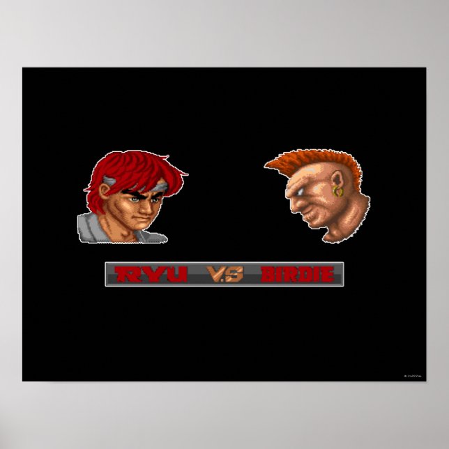 Ryu Vs Birdie Poster (Front)