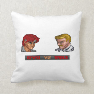 Ryu Vs Eagle 2 Throw Pillow