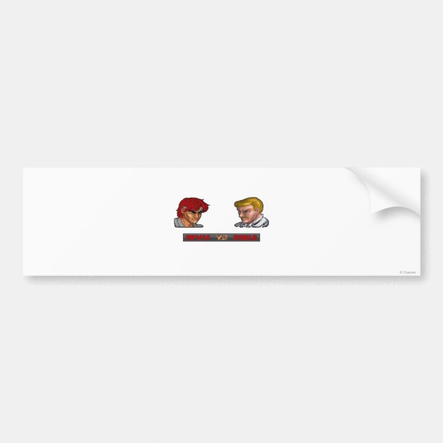 Ryu Vs Eagle Bumper Sticker (Front)