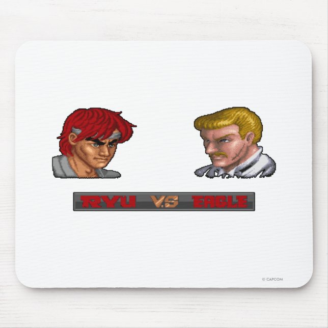 Ryu Vs Eagle Mouse Pad (Front)