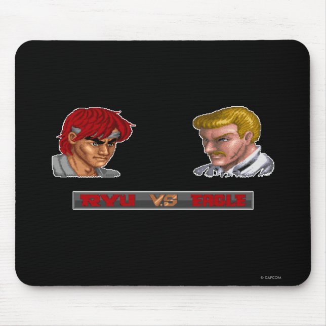 Ryu Vs Eagle Mouse Pad (Front)
