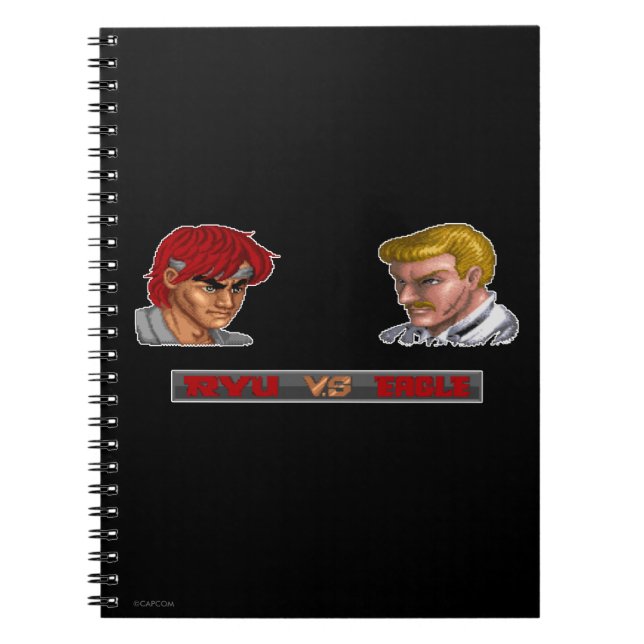 Ryu Vs Eagle Notebook (Front)