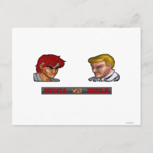Ryu Vs Eagle Postcard