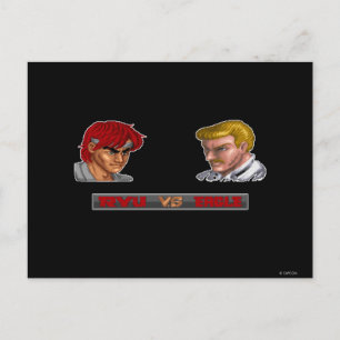 Ryu Vs Eagle Postcard