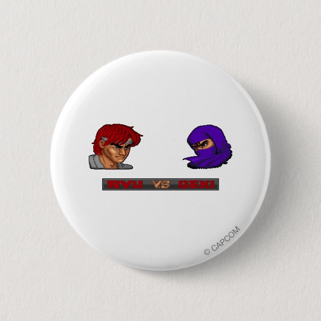 Ryu Vs Geki Button (Front)