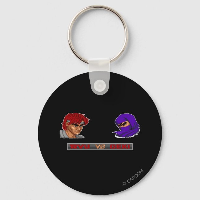 Ryu Vs Geki Keychain (Front)