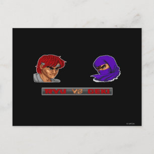 Ryu Vs Geki Postcard