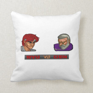 Ryu Vs Gen 2 Throw Pillow