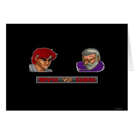 Ryu Vs Gen Cards (Front Horizontal)