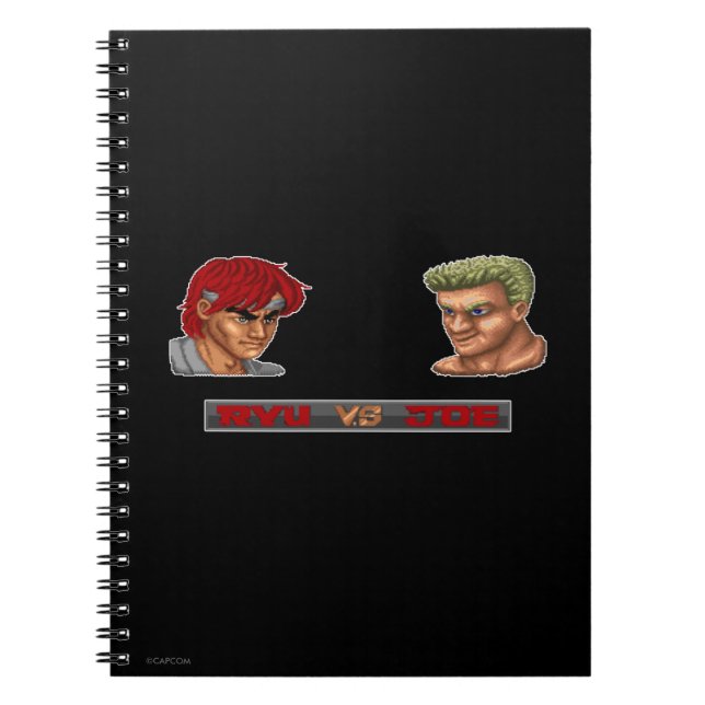 Ryu Vs Joe 2 Notebook (Front)