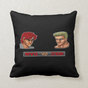 Ryu Vs Joe 2 Throw Pillow