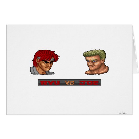 Ryu Vs Joe Cards (Front Horizontal)