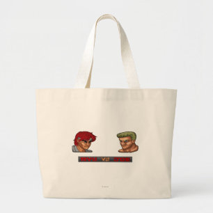 Ryu Vs Joe Large Tote Bag