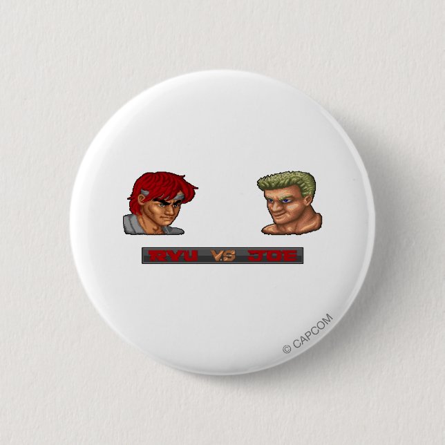 Ryu Vs Joe Pinback Button (Front)