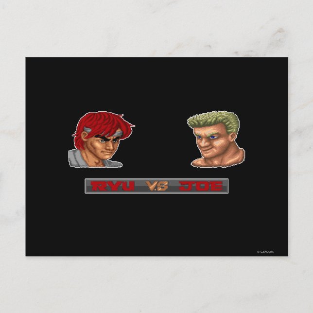 Ryu Vs Joe Postcard (Front)