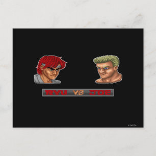 Ryu Vs Joe Postcard