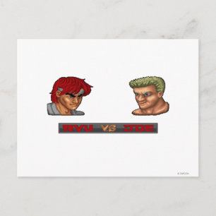 Ryu Vs Joe Postcard