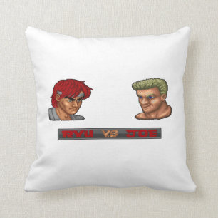 Ryu Vs Joe Throw Pillow