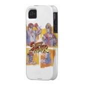 Ryu Vs Ken & Adon Vs Sagat 2 Case-Mate iPhone Case (Back Left)