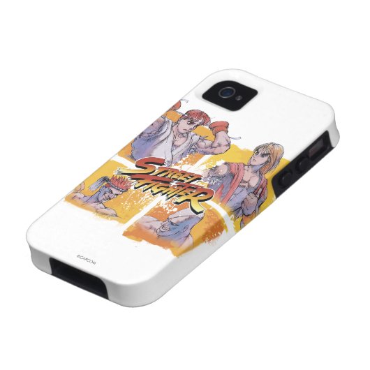 Ryu Vs Ken & Adon Vs Sagat 2 Case-Mate iPhone Case (Bottom)
