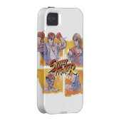 Ryu Vs Ken & Adon Vs Sagat 2 Case-Mate iPhone Case (Back/Right)