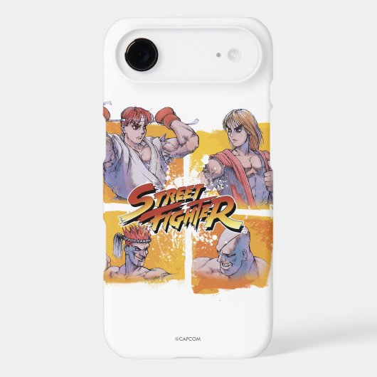 Ryu Vs Ken & Adon Vs Sagat 2 Case-Mate iPhone Case (Back)