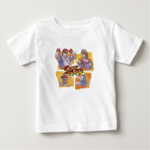 Ryu Vs Ken & Adon Vs Sagat Baby T-Shirt