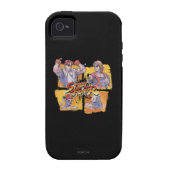 Ryu Vs Ken & Adon Vs Sagat Case-Mate iPhone Case (Back)