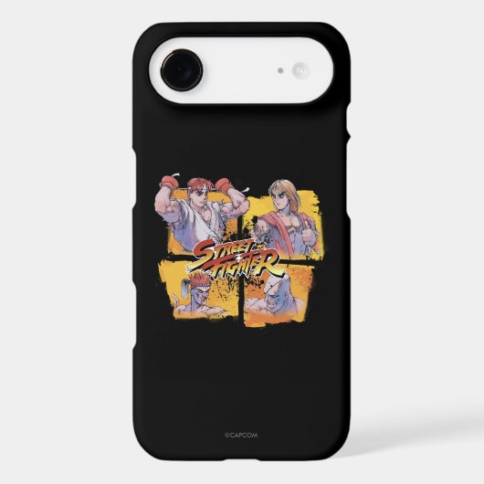 Ryu Vs Ken & Adon Vs Sagat Case-Mate iPhone Case (Back)