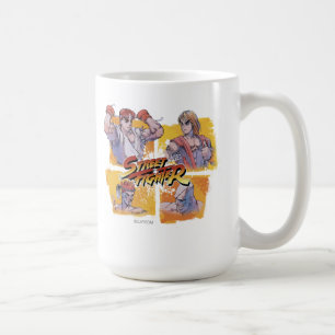 Ryu Vs Ken & Adon Vs Sagat Coffee Mug