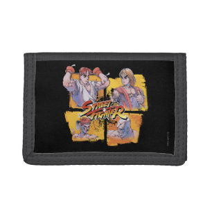 Ryu Vs Ken & Adon Vs Sagat Tri-fold Wallet