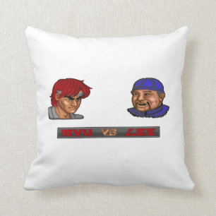 Ryu Vs Lee 2 Throw Pillow
