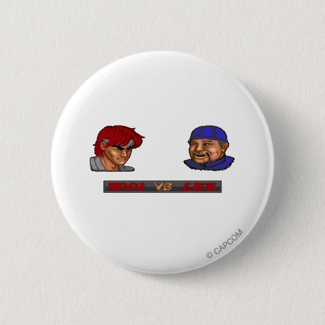 Ryu Vs Lee Pinback Button (Front)