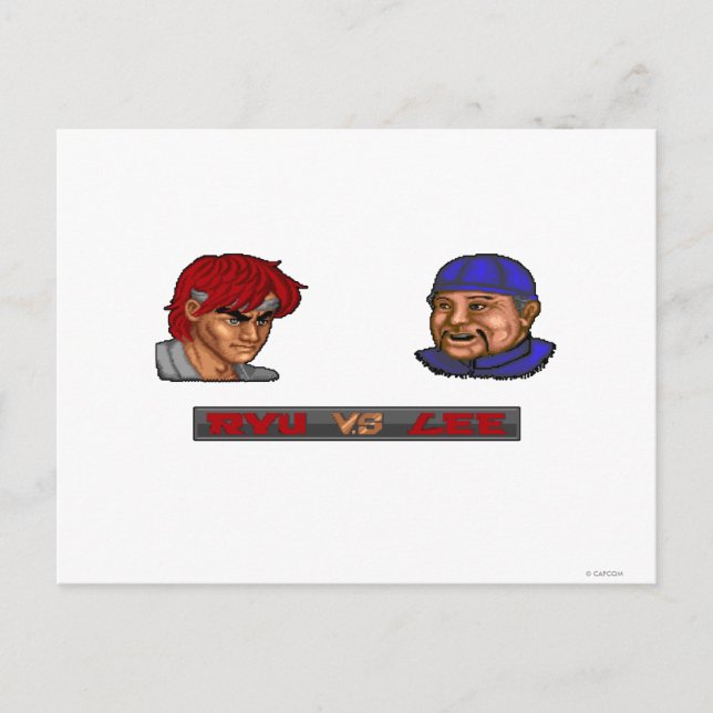 Ryu Vs Lee Postcard (Front)